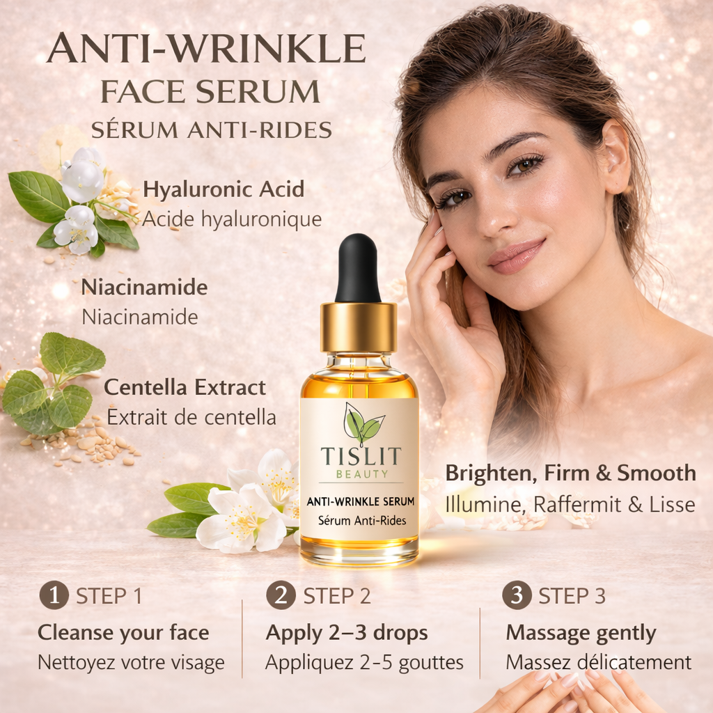 SÉRUM VISAGE ANTI-RIDES – élixir éclat & fermeté