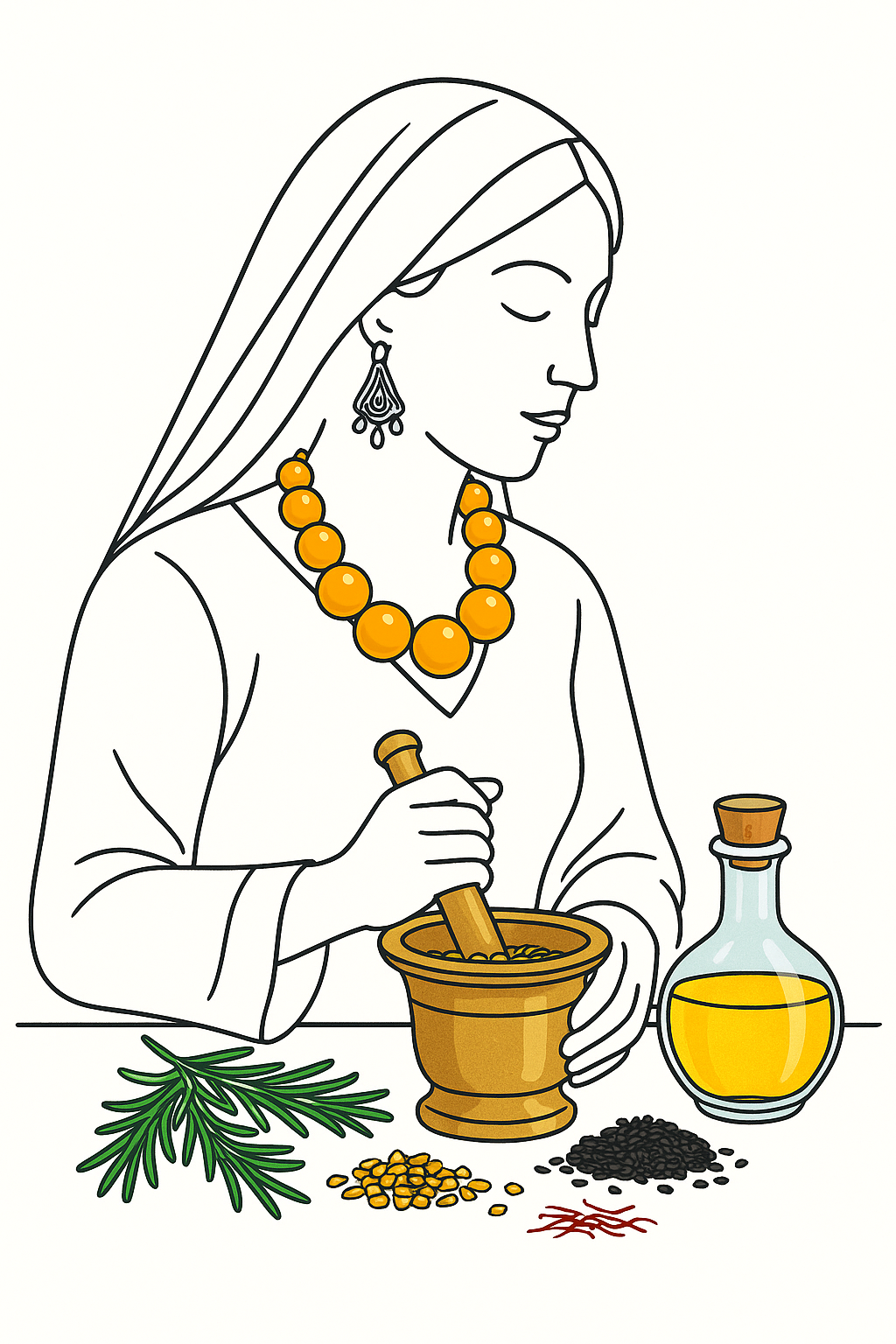 The ancestral art of hair oiling in the Atlas