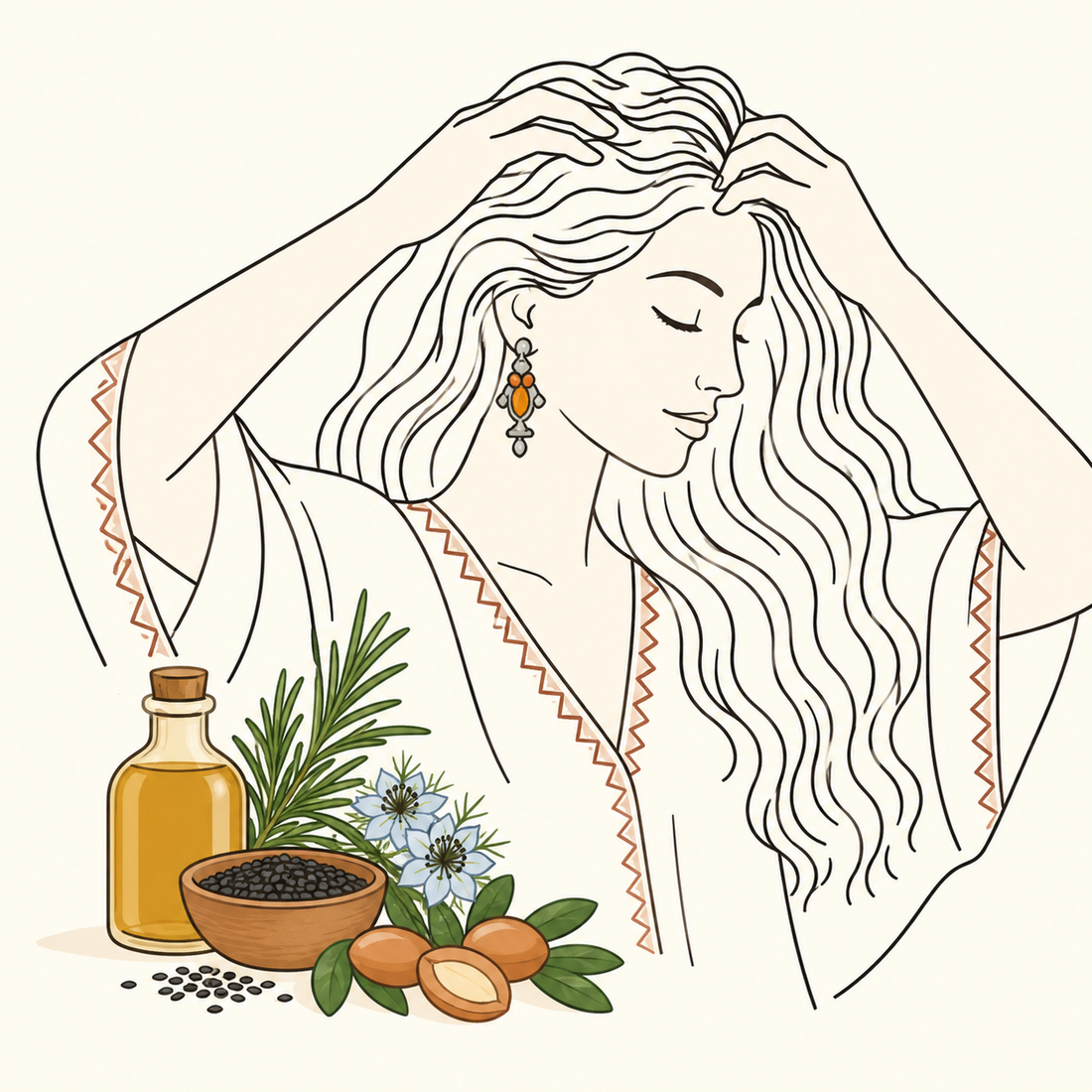 Natural hair care ritual for thinning, weak and fragile hair