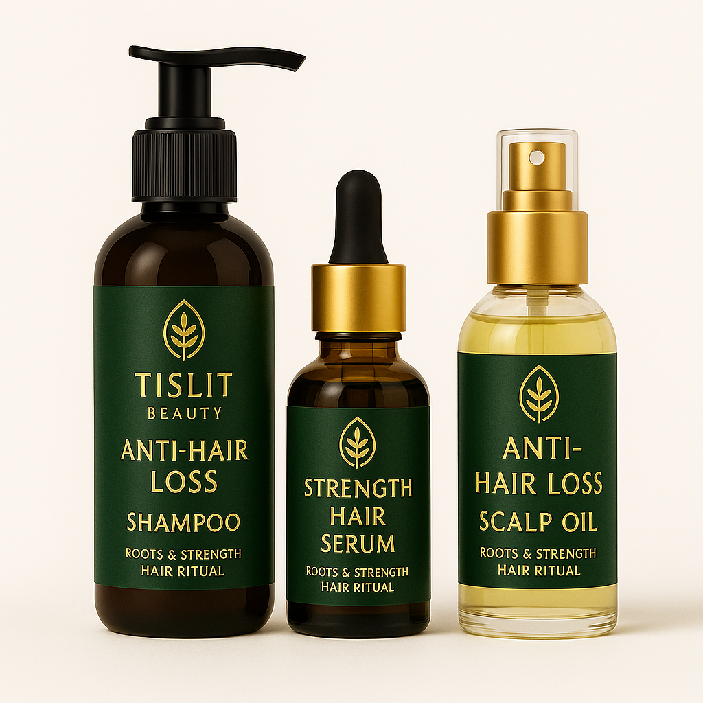 ROOTS & STRENGTH HAIR RITUAL – Complete Anti-Hair Loss Pack