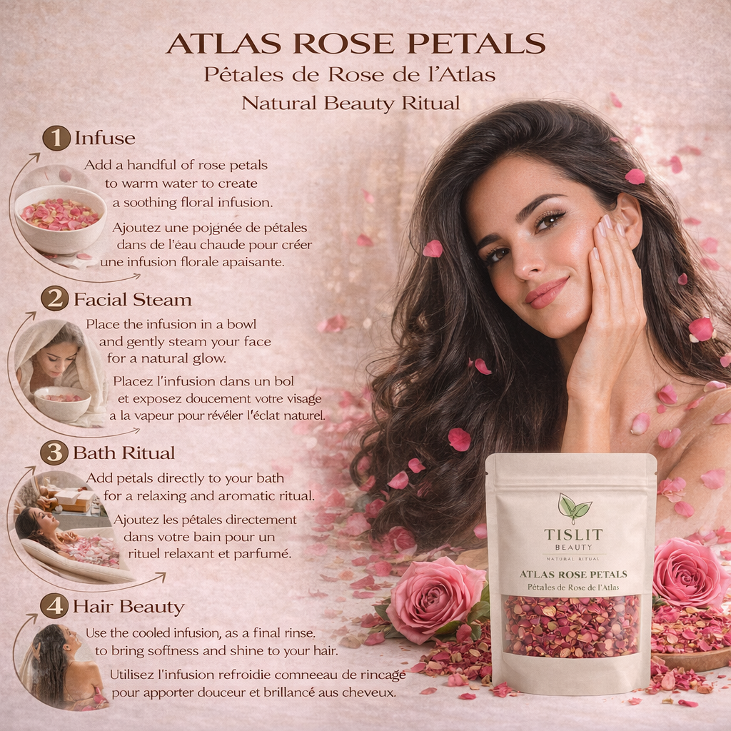 Pétales de Rose Séchés Atlas