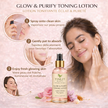 LOTION TONIQUE ÉCLAT & PURIFICATION – eau florale revitalisante